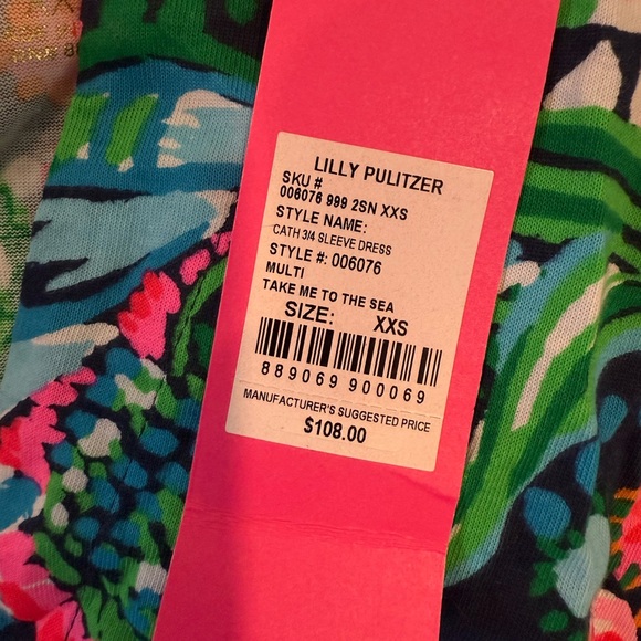 Lilly Pulitzer Cath 3/4 Sleeve Dress - Picture 5 of 11